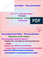 Noncompartment Model - Pharmacokinetics: DR C. V. S. Subrahmanyam