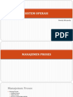 Sistem Operasi - Manajemen Proses