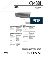 Sony Xr-4880 Service Manual