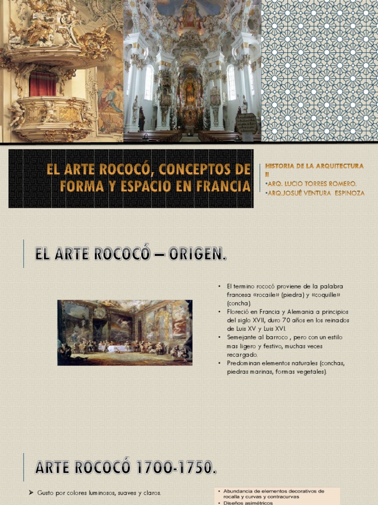 Arquitectura Rococó | PDF | Medios de arte | Artes (general)