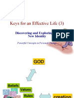 Keys For An Effective Life (3) : Discovering and Exploring Our New Identity