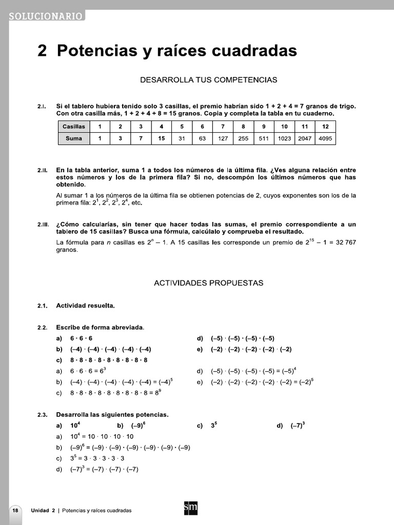 Potencias Raices PDF | PDF