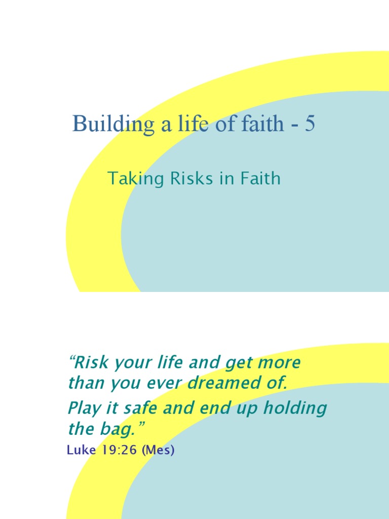 Faithful Living: Taking Risks | PDF | Religion & Spirituality