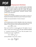 MDM4U Hypergeometric Distributions