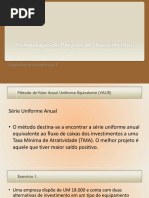 3 Método Do Valor Anual Uniforme Equivalente (VAUE