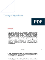 Testing of Hypothesis-1S