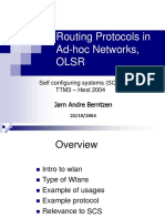 Routing Protocols in Ad-Hoc Networks, Olsr: Jørn Andre Berntzen