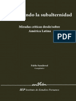 Repensando La Subalternidad-Pablo SANDOVAL