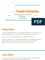 Modern Teacher Evaluation