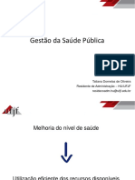 Gestão Da Saúde Pública