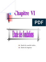 دراسة الاساسات ETUDE DE FONDATION 