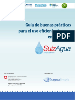 Guía de Buenas Prácticas Para El Uso Eficiente Del Agua en Empresas