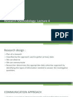 Research Methodology: Lecture 4