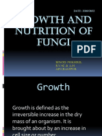 Growth and Nutrition of Fungi: DATE: 2016/08/12