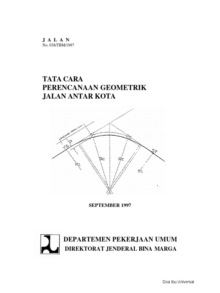 Tata Cara Geometrik Jalan Antar Kota | PDF | Griya & Taman | Seni