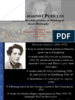 Lato Against Ericles: Arendt On The (Anti-) Politics of Thinking in Greek Philosophy