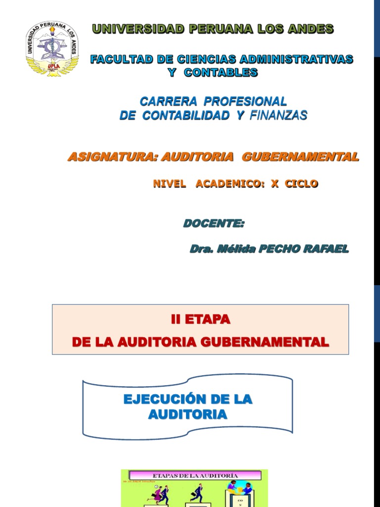 Ejecucion de La Auditoria Gubernamental | PDF | Contralor