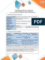 Guía de Actividades y Rúbrica de Evaluación - Paso 4 - Proponer El Plan de Gestión de Las Comunicaciones Al Proyecto