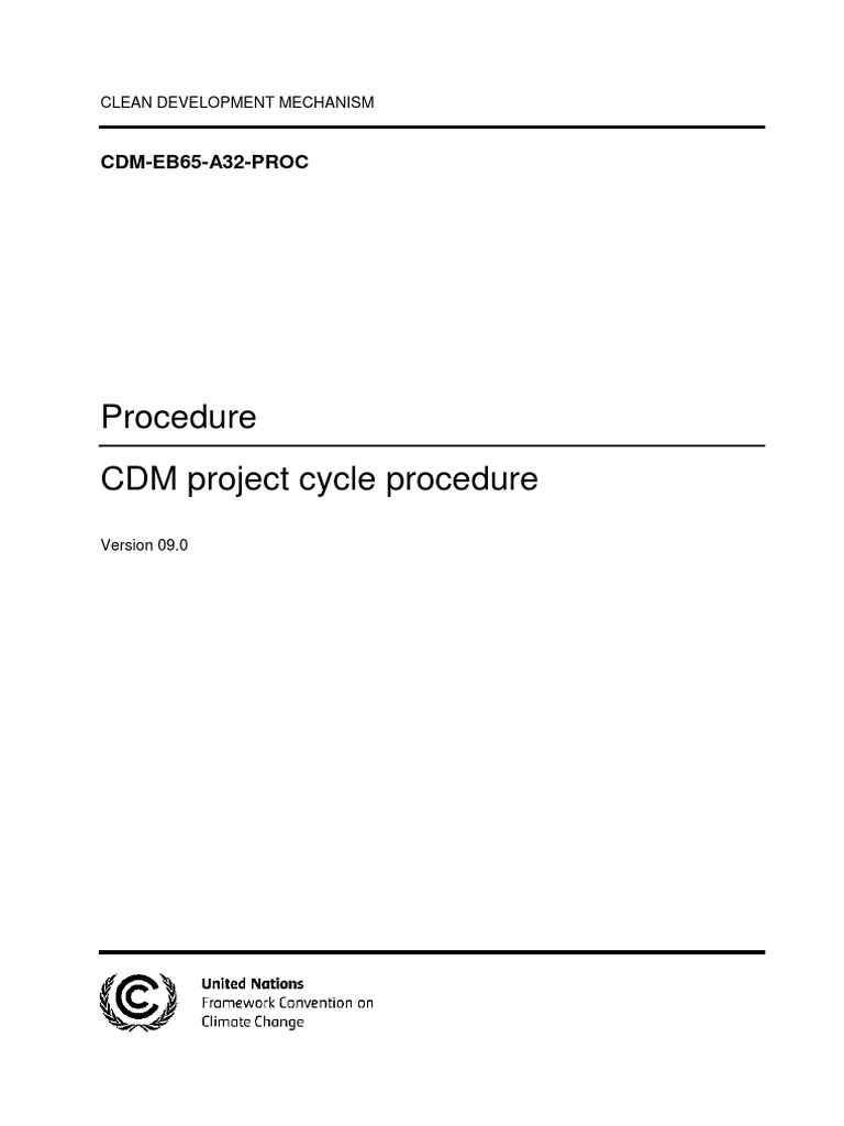 CDM Project Cycle Procedure Overview | PDF | Clean Development ...