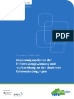 Anpassungsoptionen Der Trinkwassergewinnung Und - Aufbereitung An Sich Ändernde Rahmenbedingungen