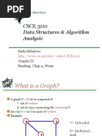 CSCE 3110 Data Structures & Algorithm Analysis: Rada Mihalcea Graphs (I) Reading: Chap.9, Weiss