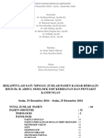 Laporan Kamar Bersalin Kebidanan Minggu 2