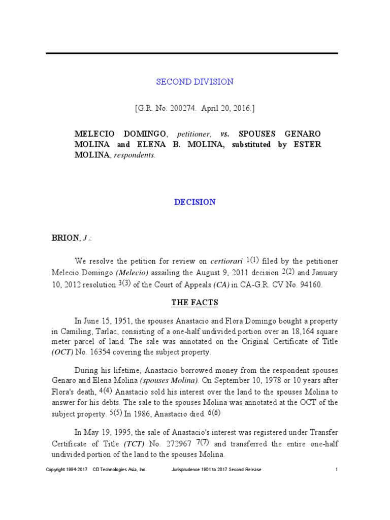 Conjugal Property Sale Dispute Ruling | PDF | Concurrent Estate | Marriage