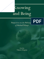 Tihamér Margitay Ed. Knowing and Being Perspectives On The Philosophy of Michael Polanyi