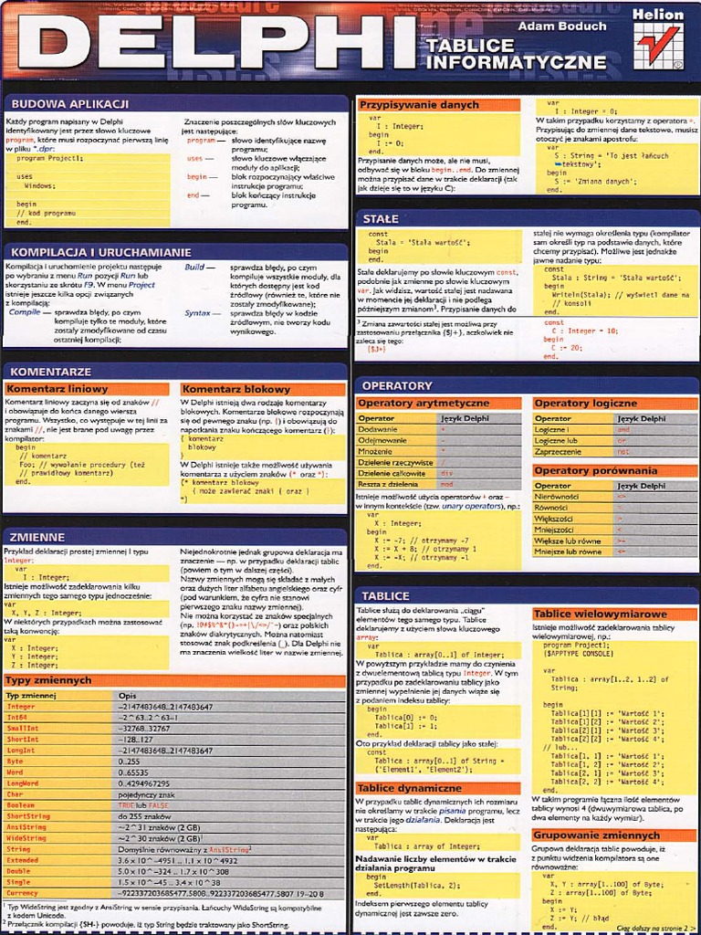 Tablice Informatyczne Delphi - Helion.pdf