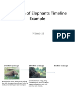 Evolution of Elephants Timeline