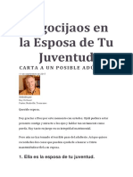 Regocijaos en La Esposa de Tu Juventud