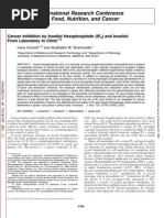 Inositol for Cancer Treatment
