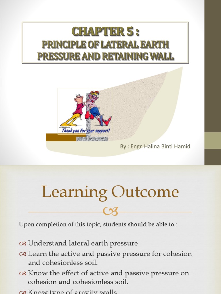 Lateral Earth Pressure in Retaining Walls | PDF | Deep Foundation ...