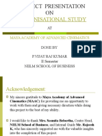 Organisational Study: A Project Presentation ON