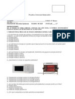 Prueba Electricidad 5to 2014