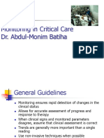 Monitoring in Critical Care