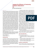 A Clinical Study To Assess The Efficacy of Commonly Available Denture Adhesive Materials in Mandibular Dentures