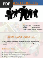 Download Business Etiquette Final Ppt by shalinidel SN36513717 doc pdf