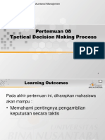 Tactical Decision Making - Binus