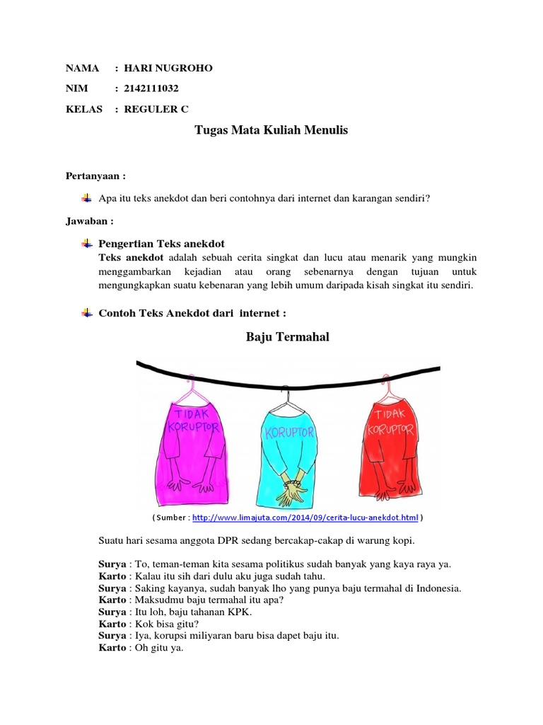 Anekdot By Hari Nugroho Anekdot By Hari Nugroho