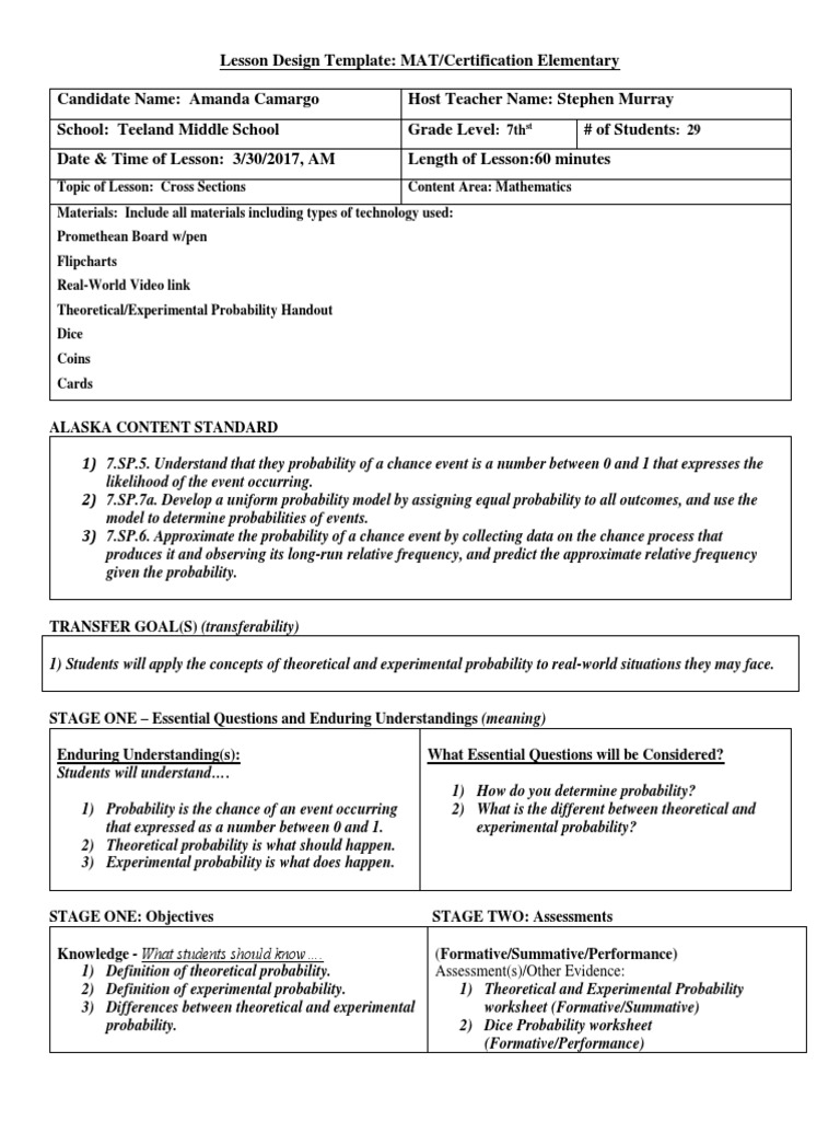 worksheet Theoretical Probability Worksheet workbooks middle school probability worksheets free printable math artifiact lesson plan educational assessment