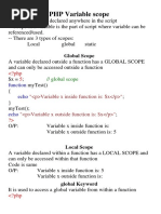 PHP Variables