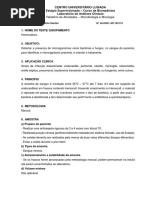 2 Semestre Relatório - Hemocultura