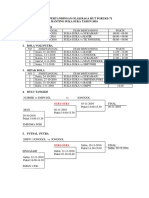 Jadwal Pertandingan Olah Raga Hut Pgri Ke