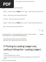 FI Posting To Leading Ledger Only (Without Hitting Non - Leading Ledger) PDF