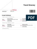 AirAsia Travel Itinerary - Booking No AWNYXA