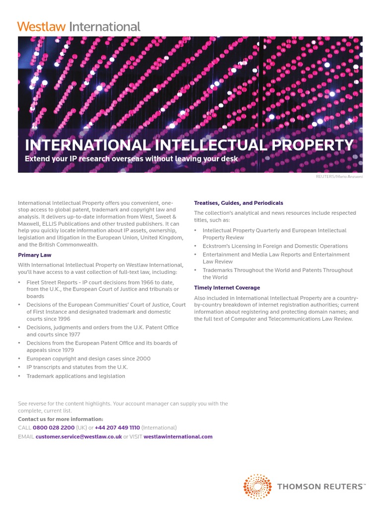 Global IP Law Resources and Analysis | PDF | Intellectual Property ...