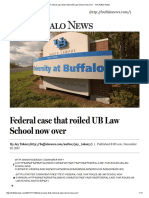 Federal Case That Roiled UB Law School Now Over - The Buffalo News