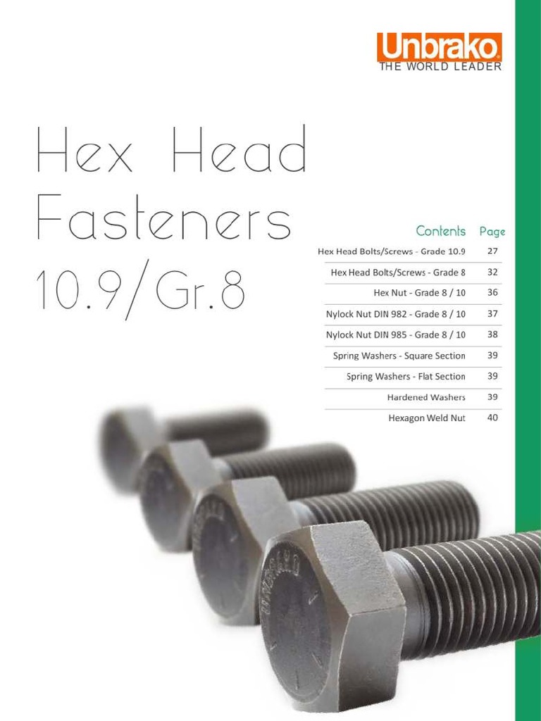 Unbrako Fasteners Price List 2 PDF Screw Equipment