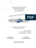 Estudio Para El Mejoramiento Del Proceso de Mantenimiento Menor Aplicado a Transformadores de Distribución Tipo Poste de La Empresa Corpoelec